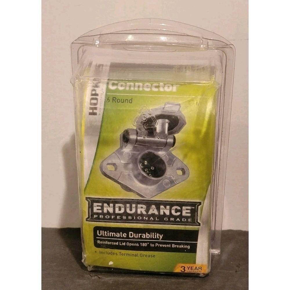 Hopkins 48430 Endurance 6-Pole Trailer Vehicle‎ End Connector E Bake Compatible